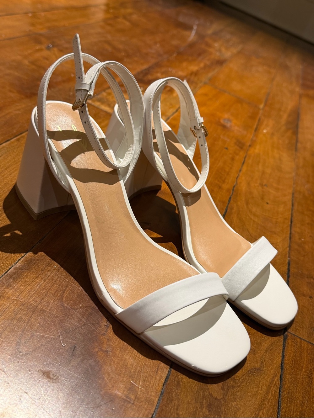 Lulus White Block Heel Sandals